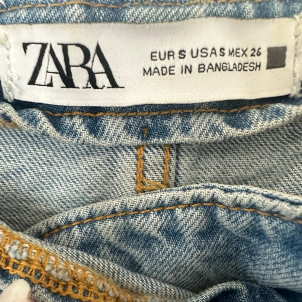 Zara Crossover Denim Midi Skirt - Picture 12 of 13